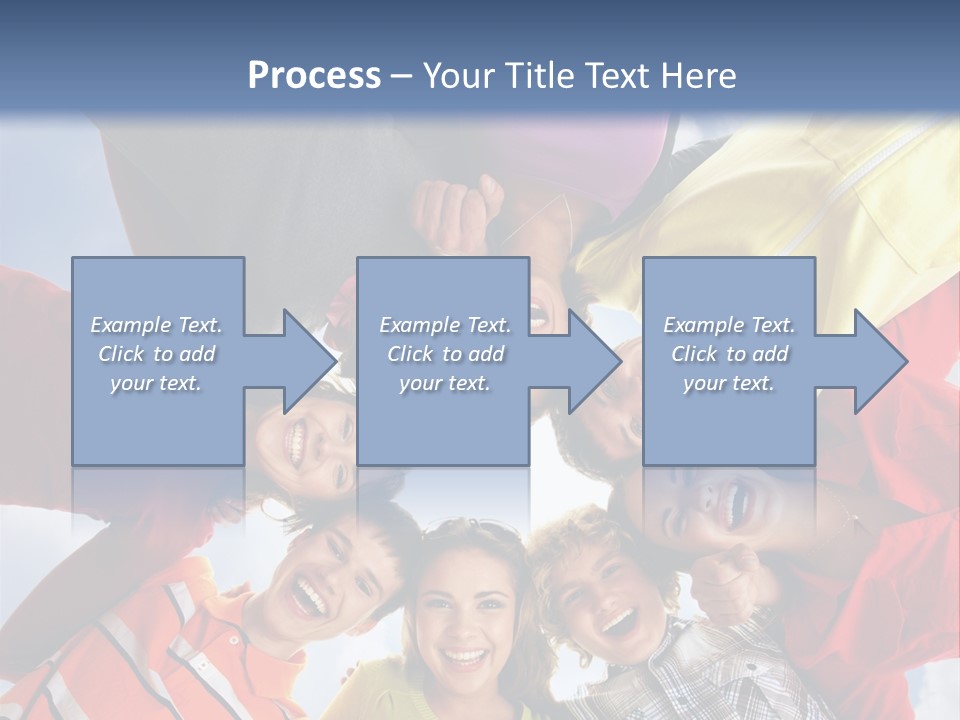 A Group Of People Standing In The Middle Of A Circle PowerPoint Template
