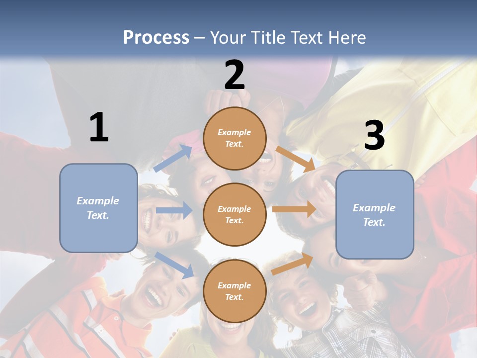 A Group Of People Standing In The Middle Of A Circle PowerPoint Template