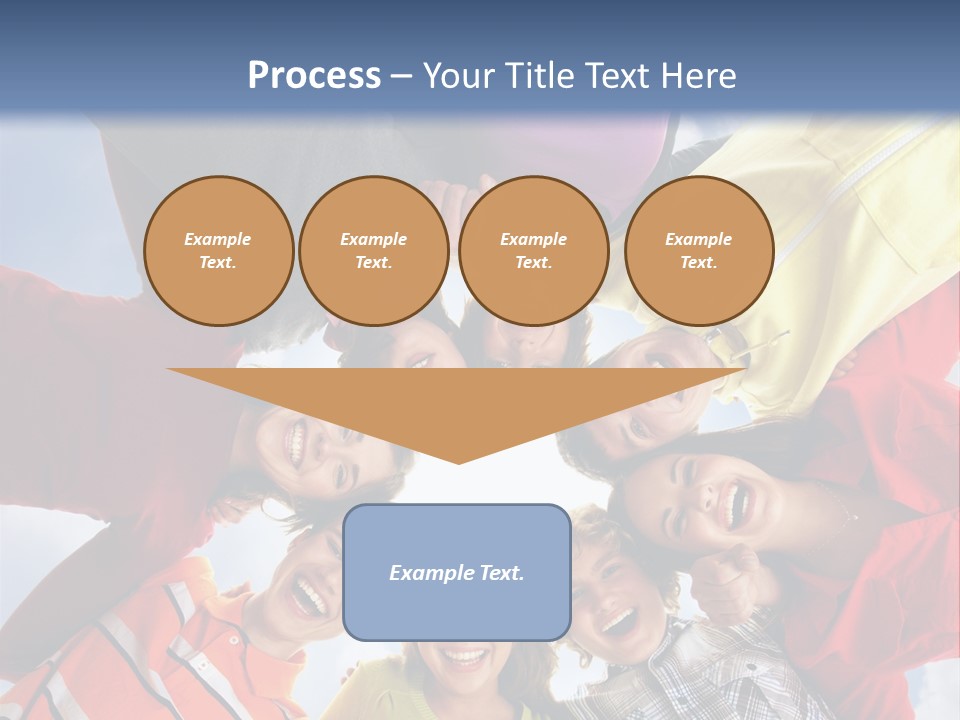 A Group Of People Standing In The Middle Of A Circle PowerPoint Template