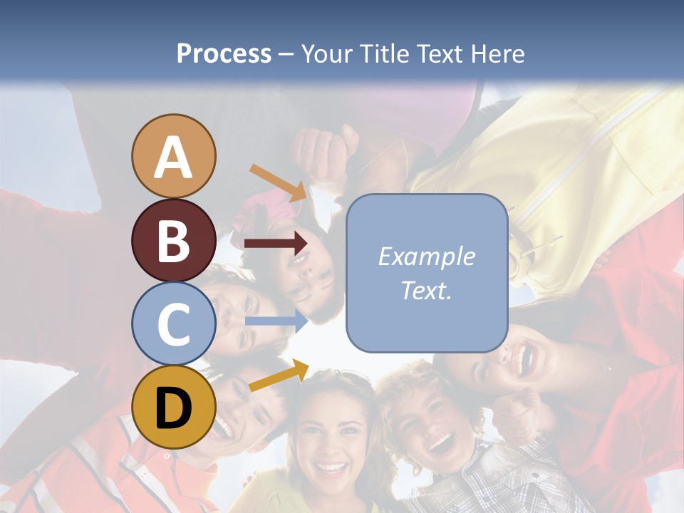 A Group Of People Standing In The Middle Of A Circle PowerPoint Template