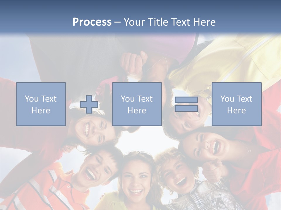 A Group Of People Standing In The Middle Of A Circle PowerPoint Template