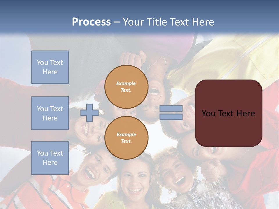 A Group Of People Standing In The Middle Of A Circle PowerPoint Template