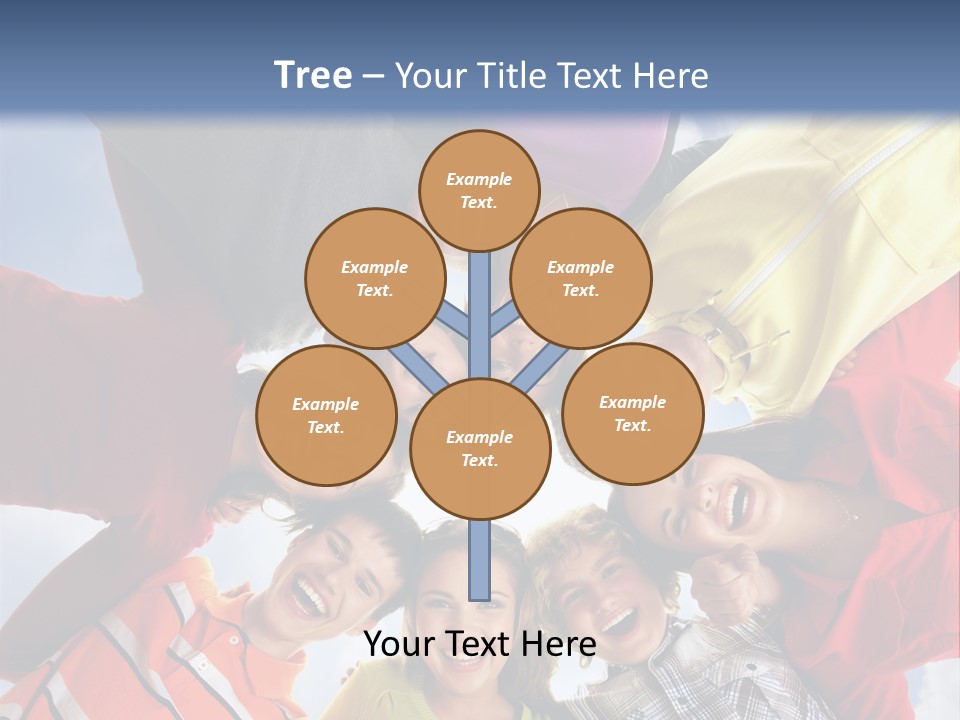 A Group Of People Standing In The Middle Of A Circle PowerPoint Template