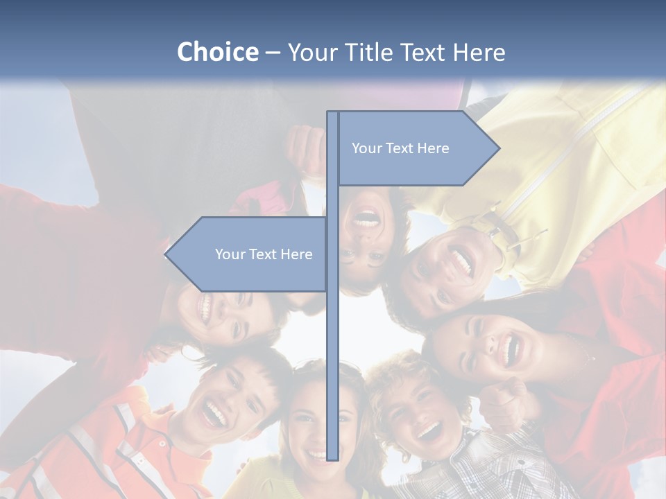 A Group Of People Standing In The Middle Of A Circle PowerPoint Template