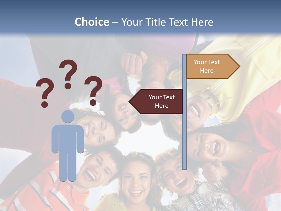 A Group Of People Standing In The Middle Of A Circle PowerPoint Template