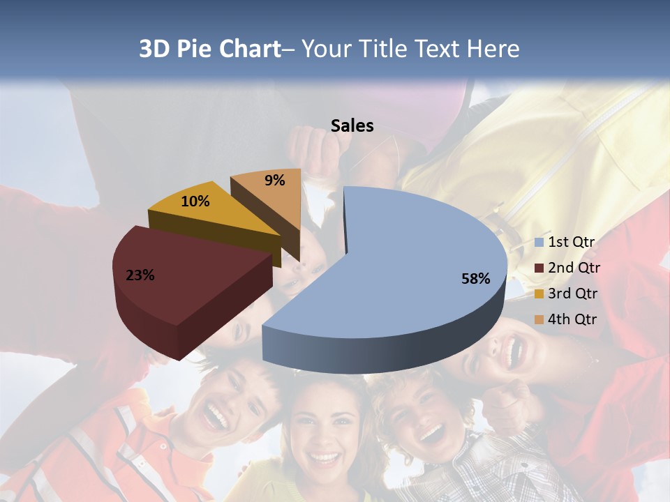 A Group Of People Standing In The Middle Of A Circle PowerPoint Template
