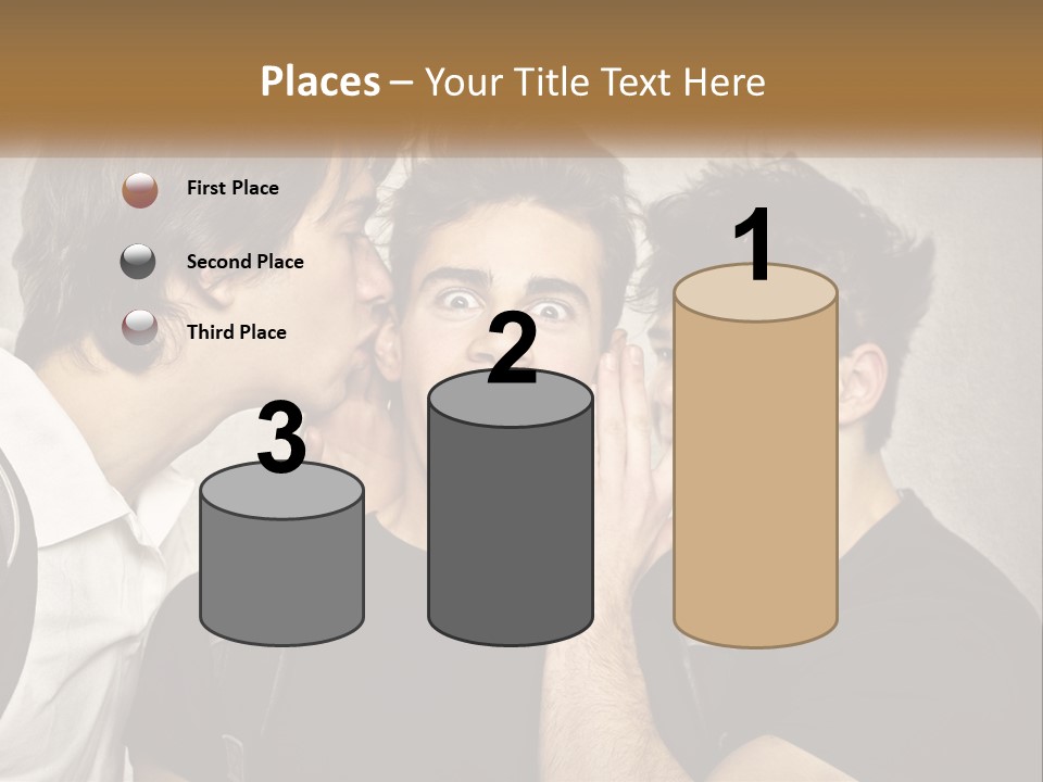 A Group Of Young Men Standing Next To Each Other PowerPoint Template