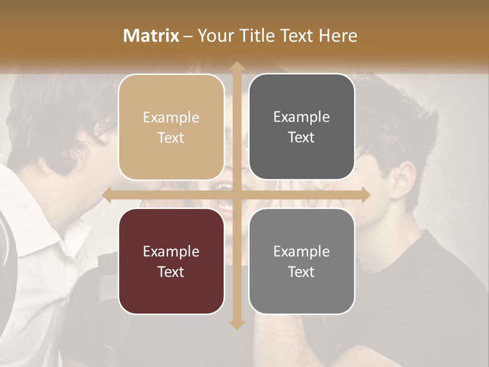 A Group Of Young Men Standing Next To Each Other PowerPoint Template