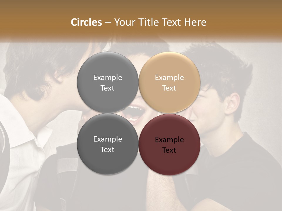 A Group Of Young Men Standing Next To Each Other PowerPoint Template