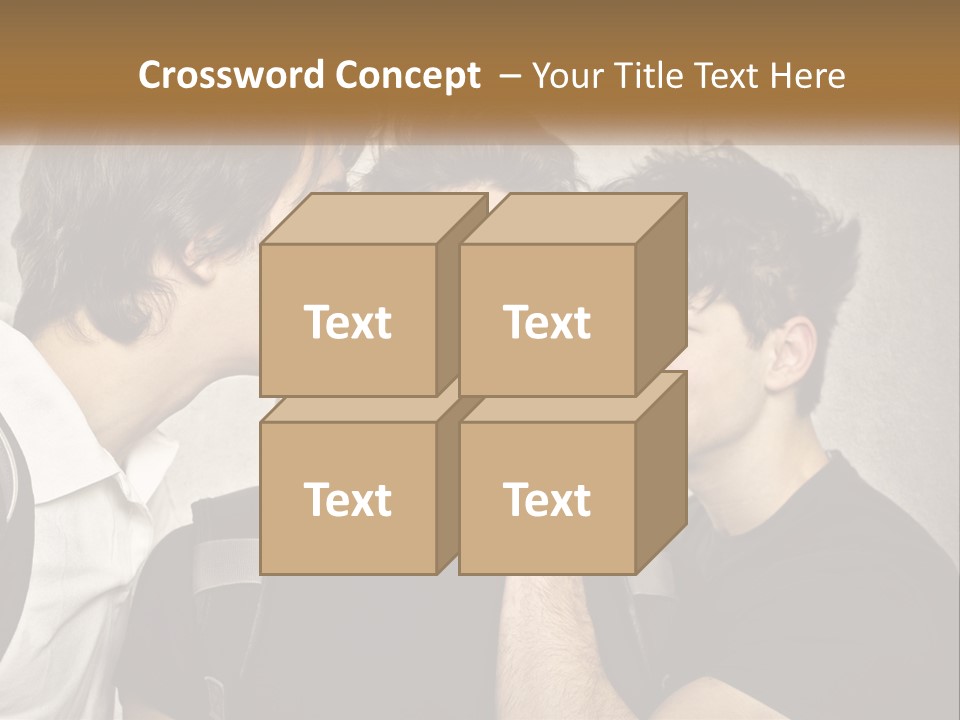 A Group Of Young Men Standing Next To Each Other PowerPoint Template