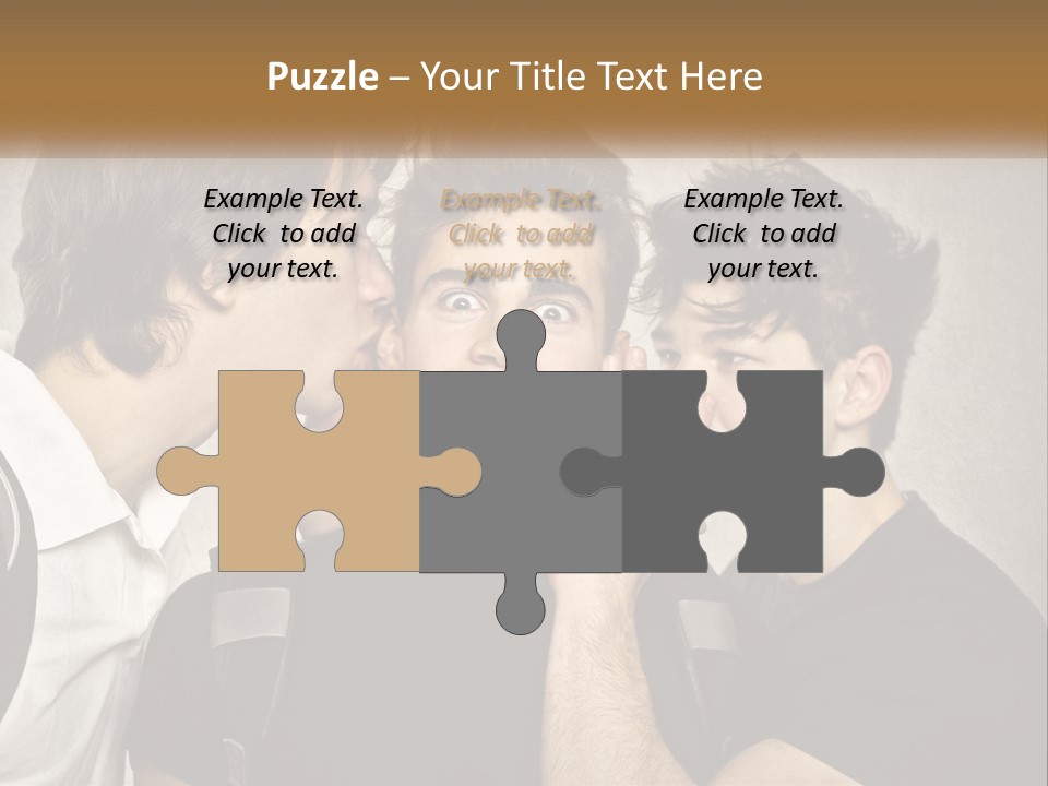 A Group Of Young Men Standing Next To Each Other PowerPoint Template