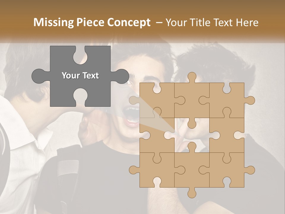 A Group Of Young Men Standing Next To Each Other PowerPoint Template