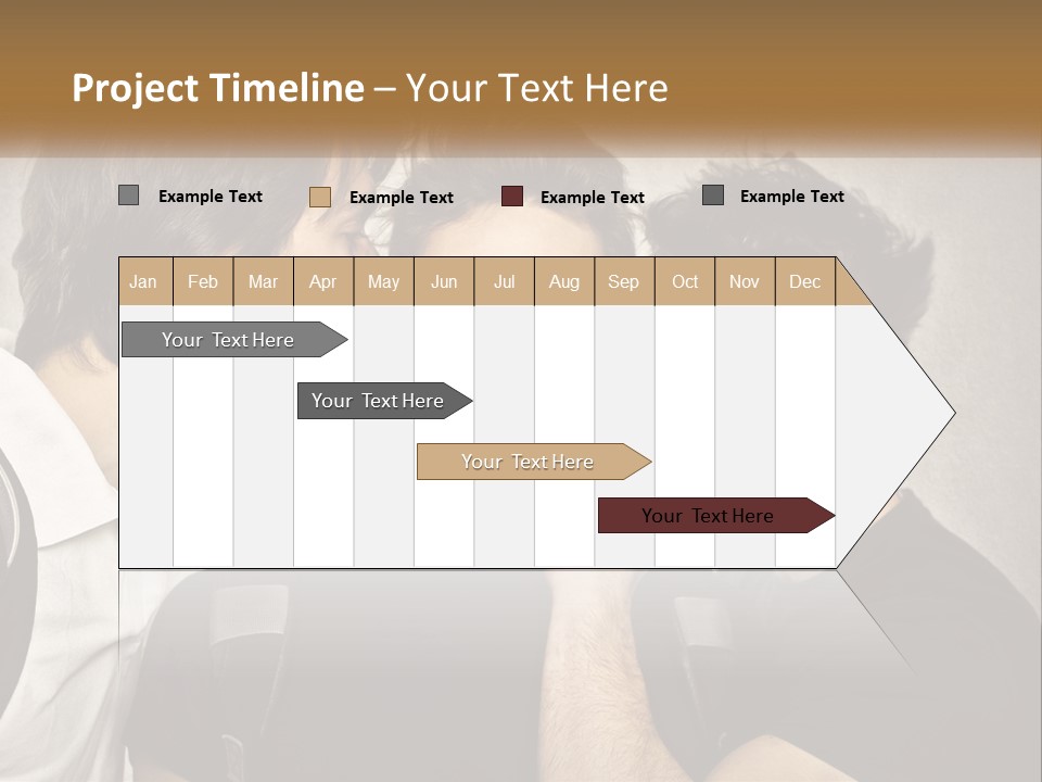 A Group Of Young Men Standing Next To Each Other PowerPoint Template