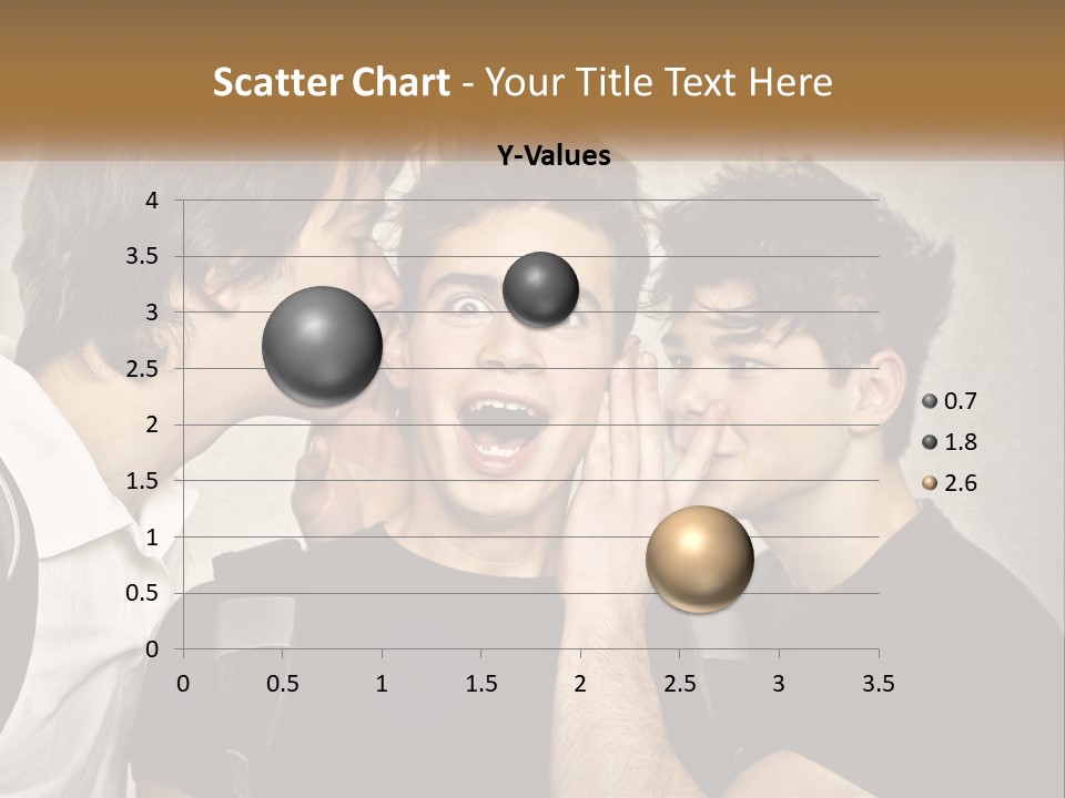 A Group Of Young Men Standing Next To Each Other PowerPoint Template