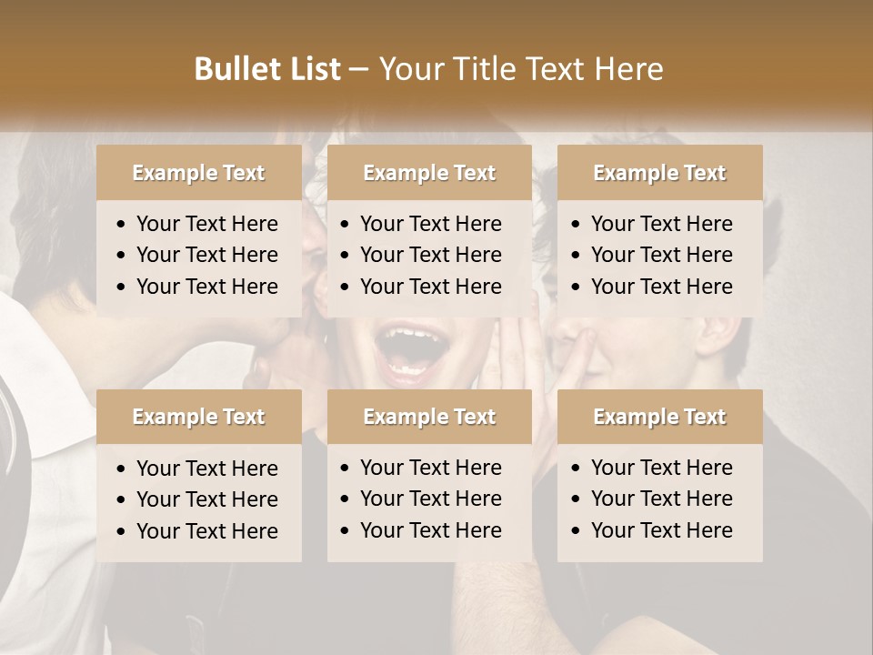 A Group Of Young Men Standing Next To Each Other PowerPoint Template