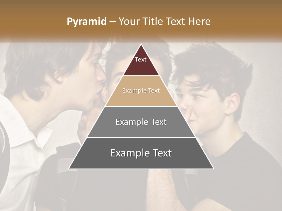 A Group Of Young Men Standing Next To Each Other PowerPoint Template