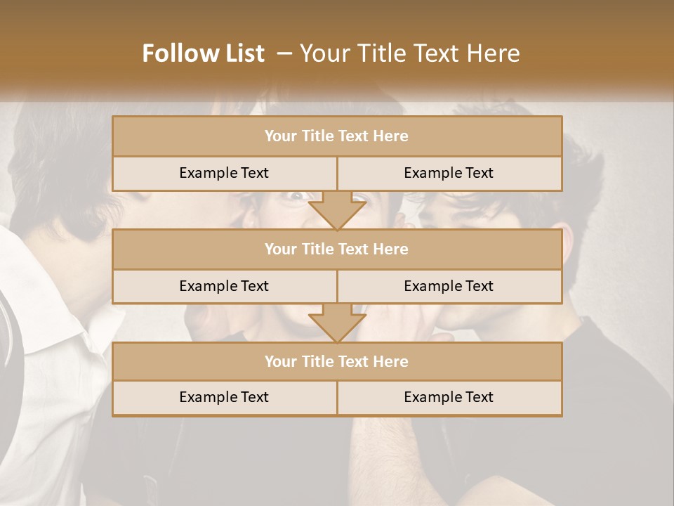 A Group Of Young Men Standing Next To Each Other PowerPoint Template