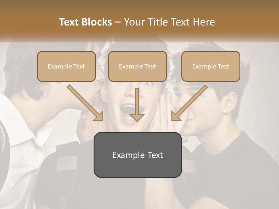 A Group Of Young Men Standing Next To Each Other PowerPoint Template