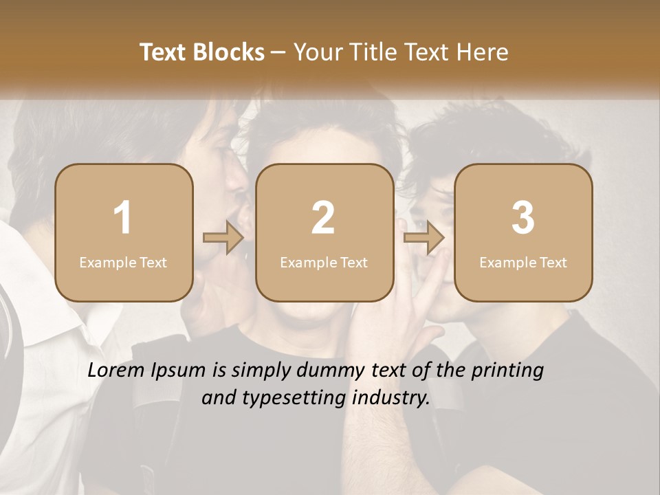 A Group Of Young Men Standing Next To Each Other PowerPoint Template