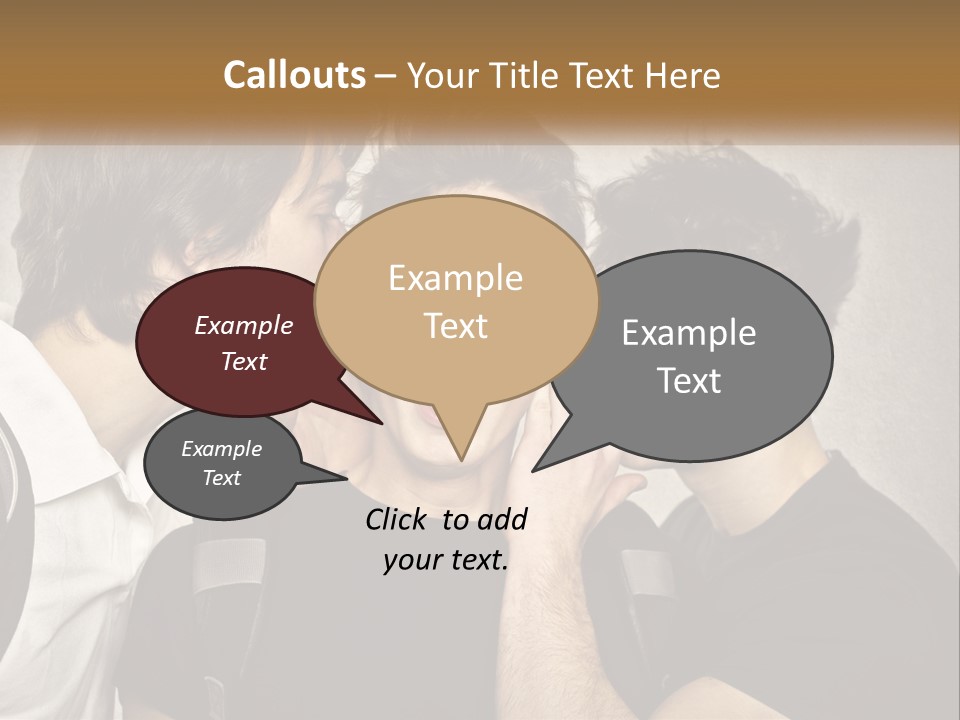 A Group Of Young Men Standing Next To Each Other PowerPoint Template