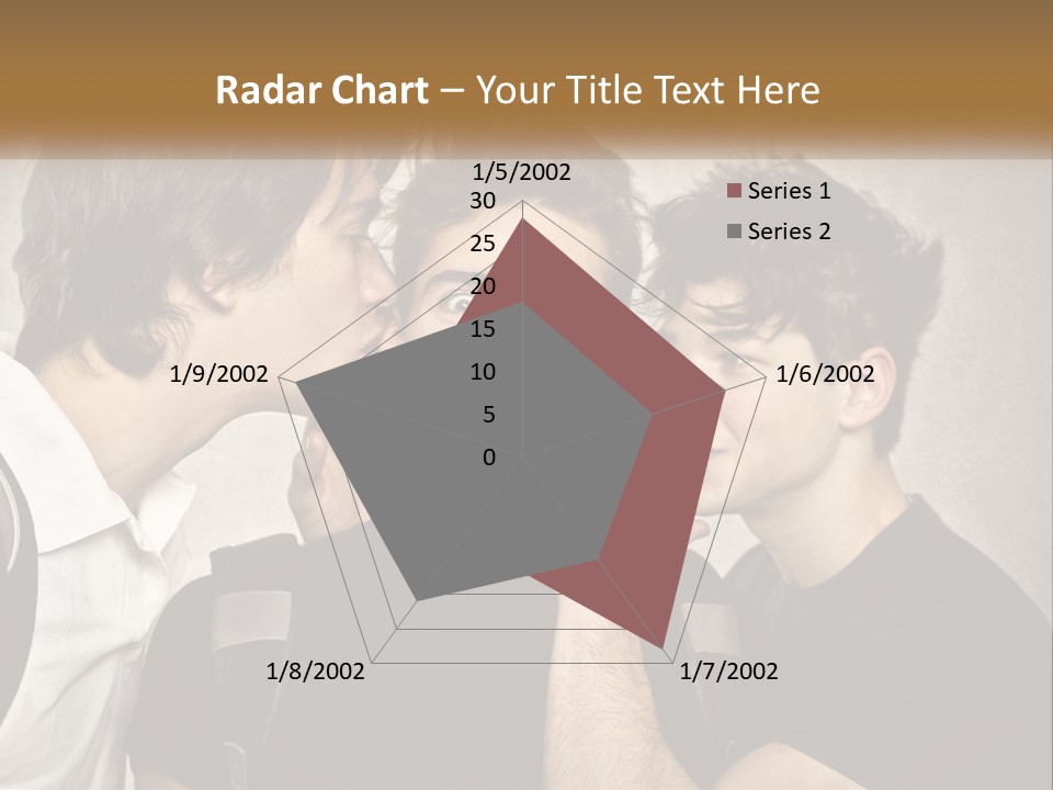 A Group Of Young Men Standing Next To Each Other PowerPoint Template