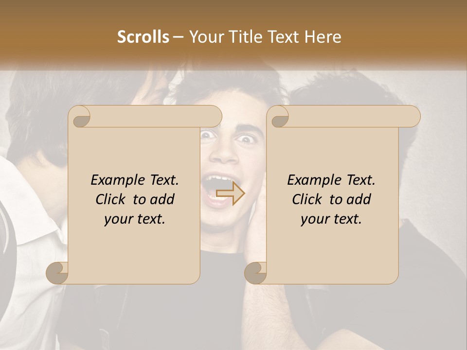 A Group Of Young Men Standing Next To Each Other PowerPoint Template