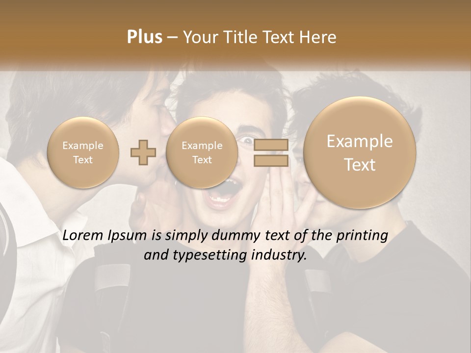 A Group Of Young Men Standing Next To Each Other PowerPoint Template