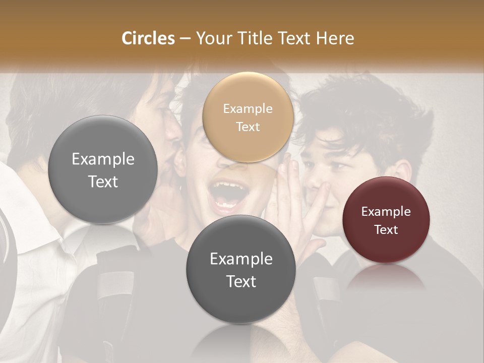 A Group Of Young Men Standing Next To Each Other PowerPoint Template