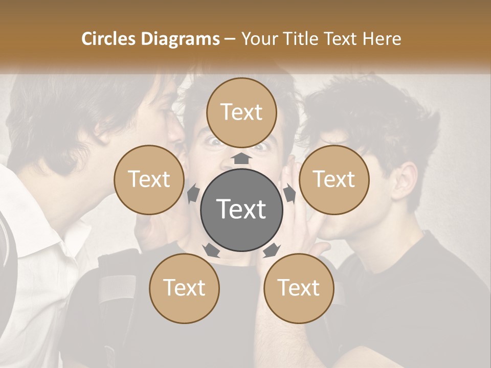 A Group Of Young Men Standing Next To Each Other PowerPoint Template