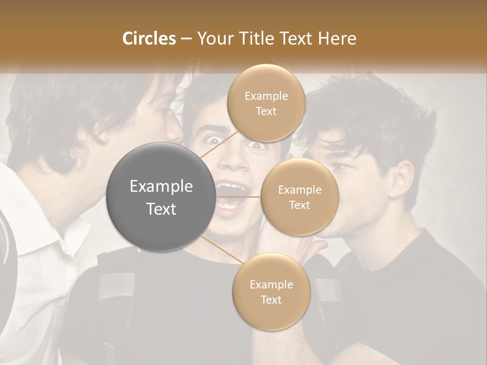A Group Of Young Men Standing Next To Each Other PowerPoint Template