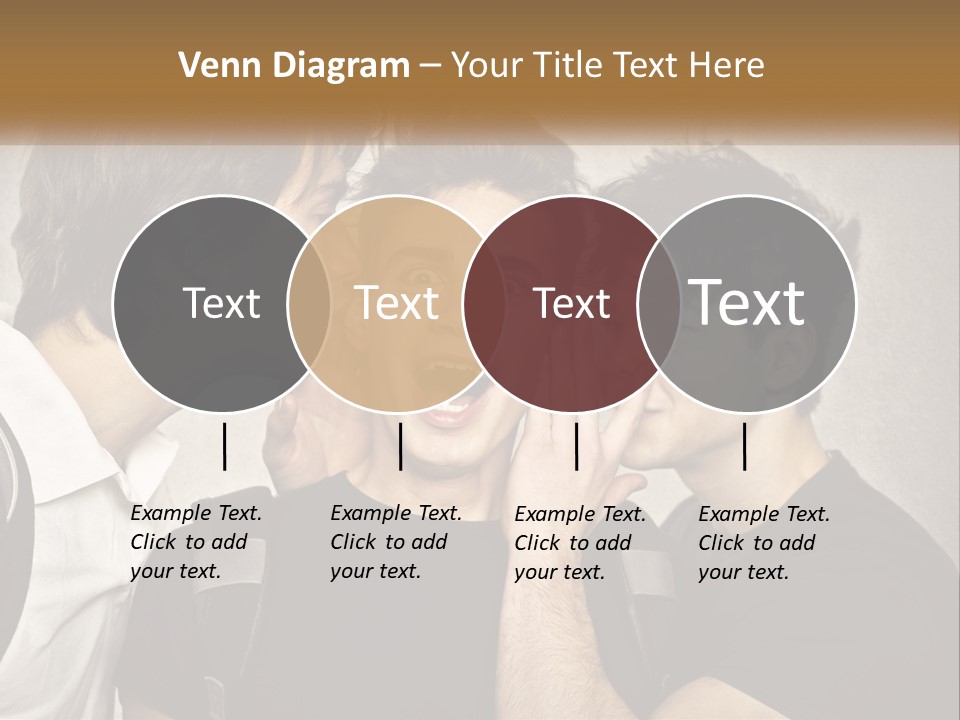 A Group Of Young Men Standing Next To Each Other PowerPoint Template