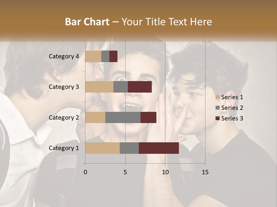 A Group Of Young Men Standing Next To Each Other PowerPoint Template