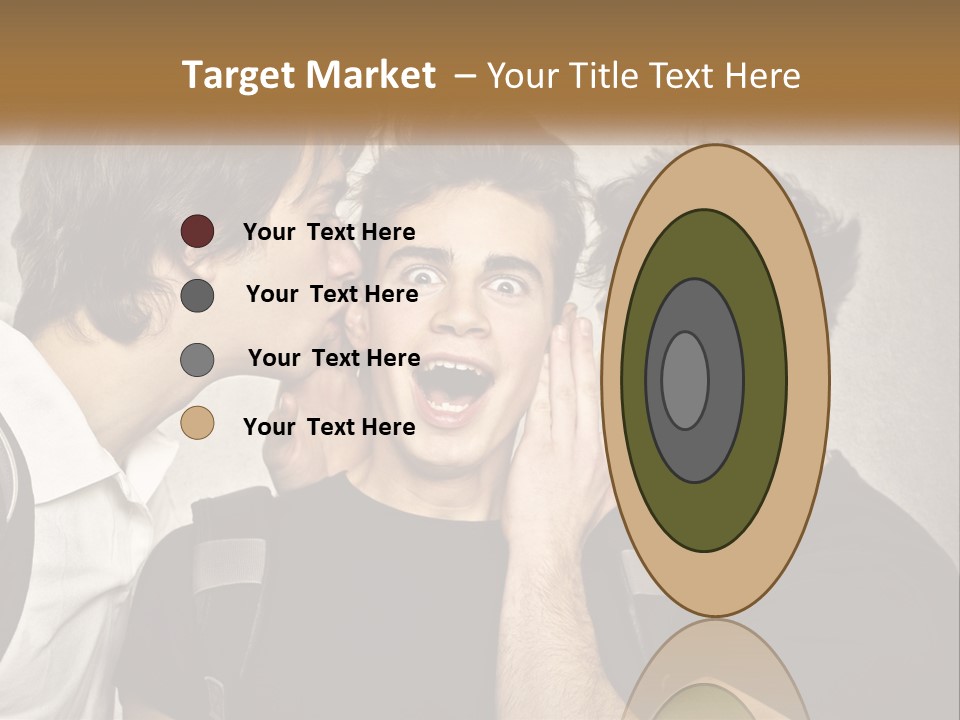 A Group Of Young Men Standing Next To Each Other PowerPoint Template