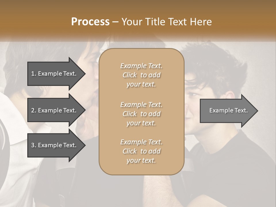 A Group Of Young Men Standing Next To Each Other PowerPoint Template