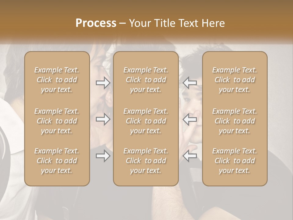 A Group Of Young Men Standing Next To Each Other PowerPoint Template