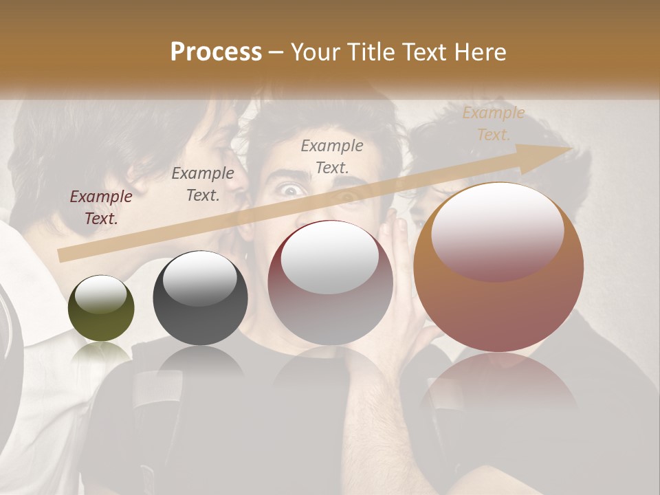 A Group Of Young Men Standing Next To Each Other PowerPoint Template