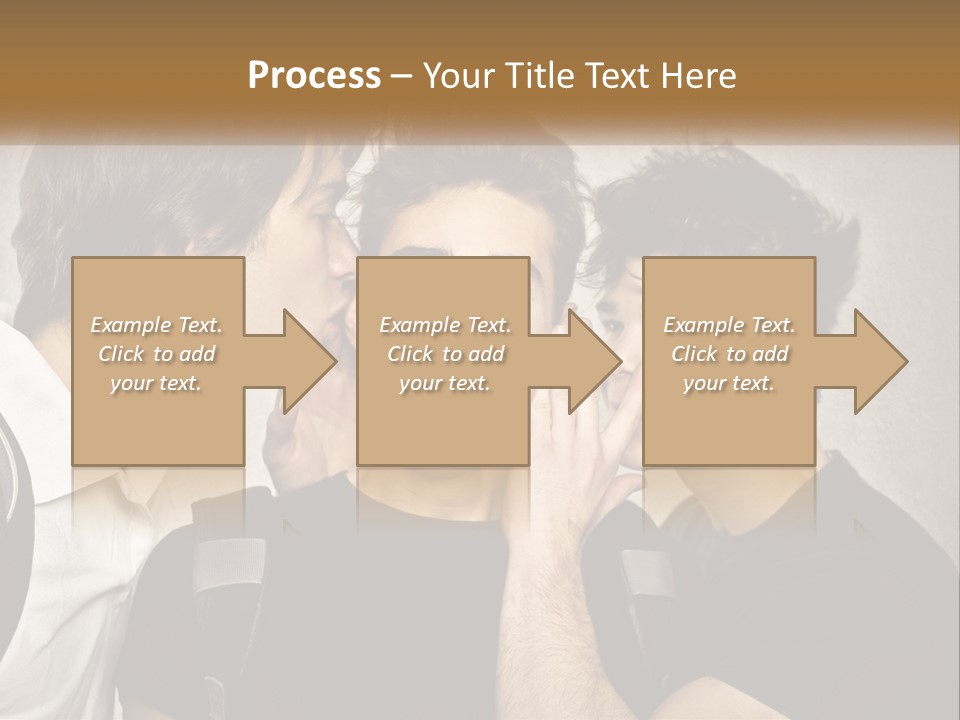 A Group Of Young Men Standing Next To Each Other PowerPoint Template