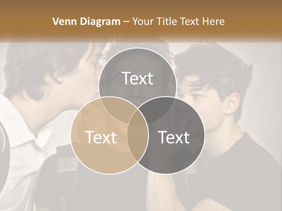 A Group Of Young Men Standing Next To Each Other PowerPoint Template
