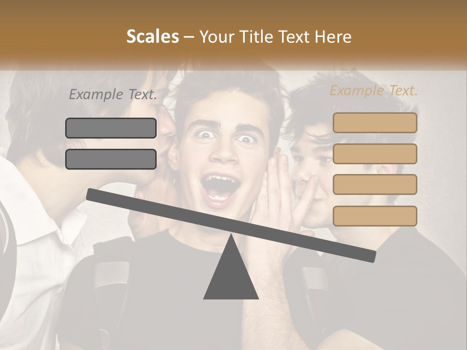 A Group Of Young Men Standing Next To Each Other PowerPoint Template