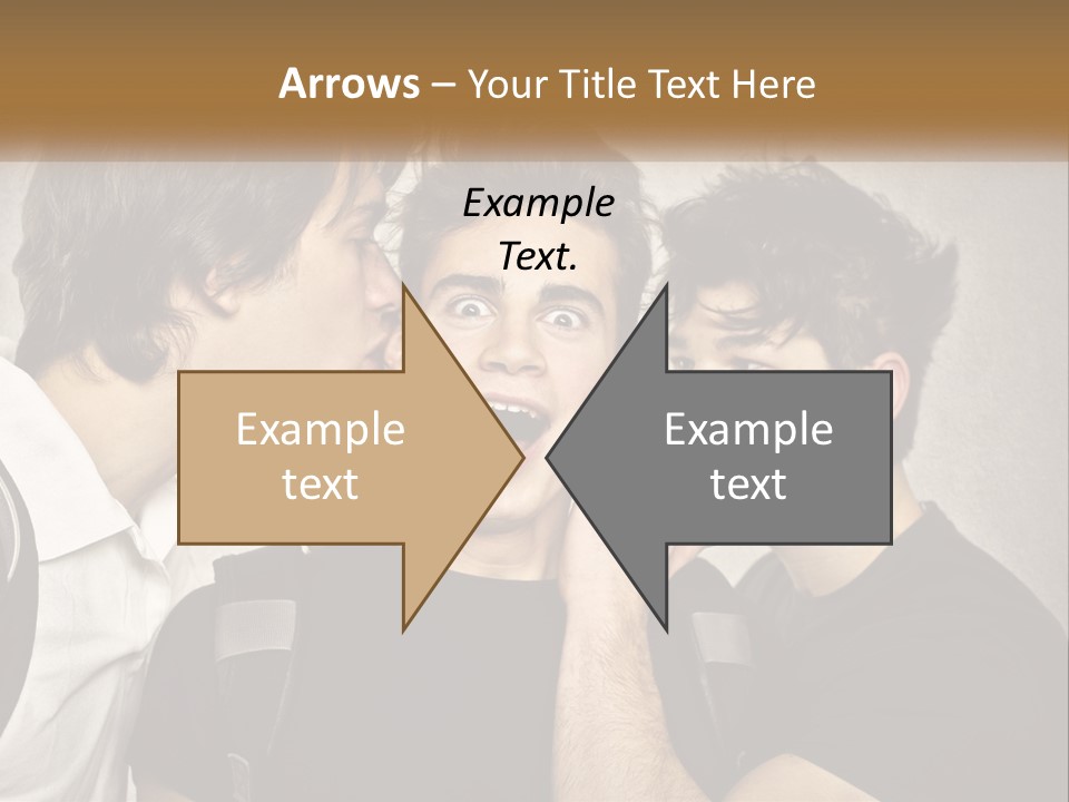 A Group Of Young Men Standing Next To Each Other PowerPoint Template