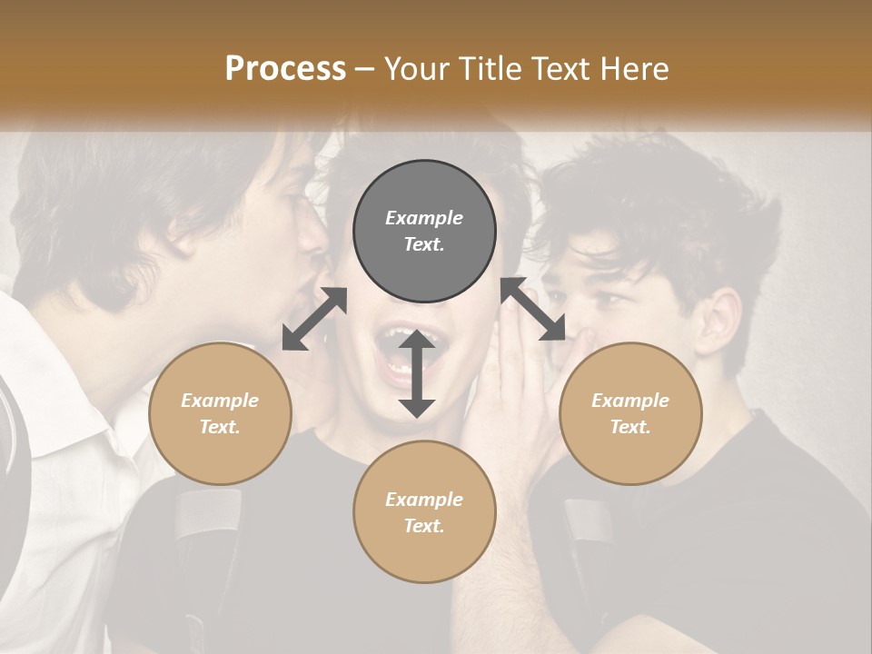 A Group Of Young Men Standing Next To Each Other PowerPoint Template