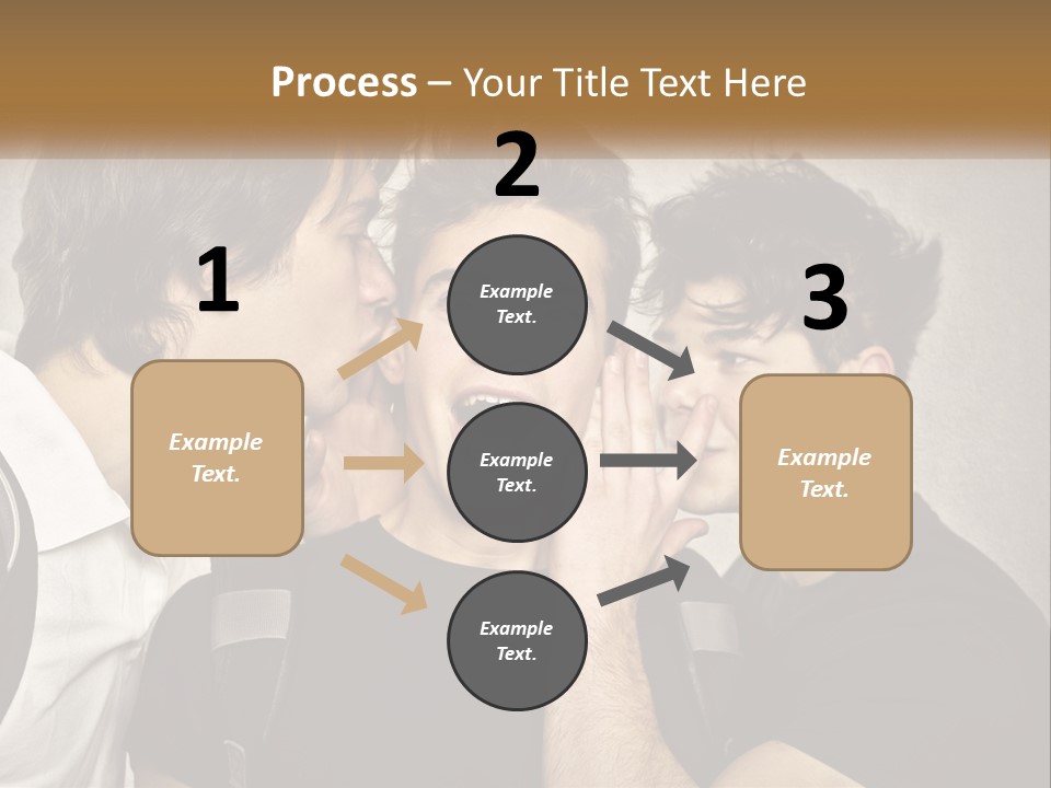 A Group Of Young Men Standing Next To Each Other PowerPoint Template