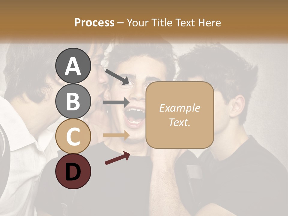 A Group Of Young Men Standing Next To Each Other PowerPoint Template