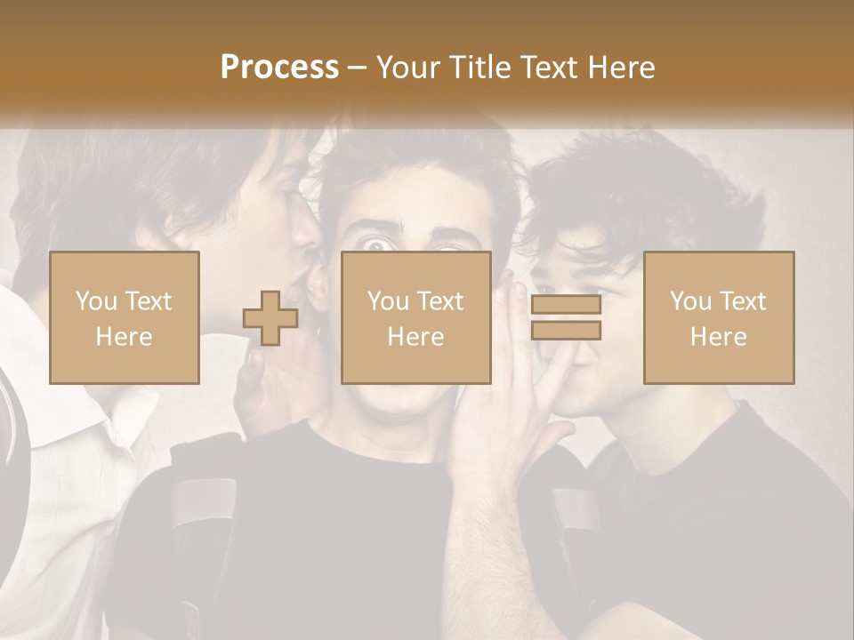 A Group Of Young Men Standing Next To Each Other PowerPoint Template