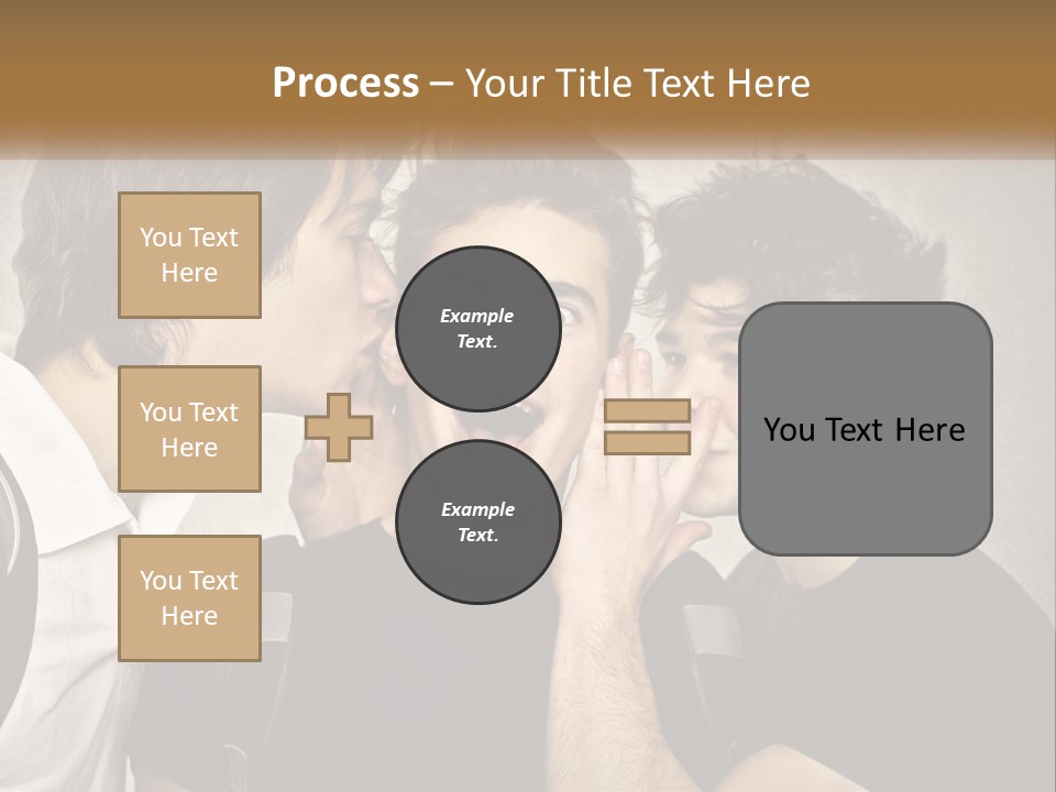 A Group Of Young Men Standing Next To Each Other PowerPoint Template