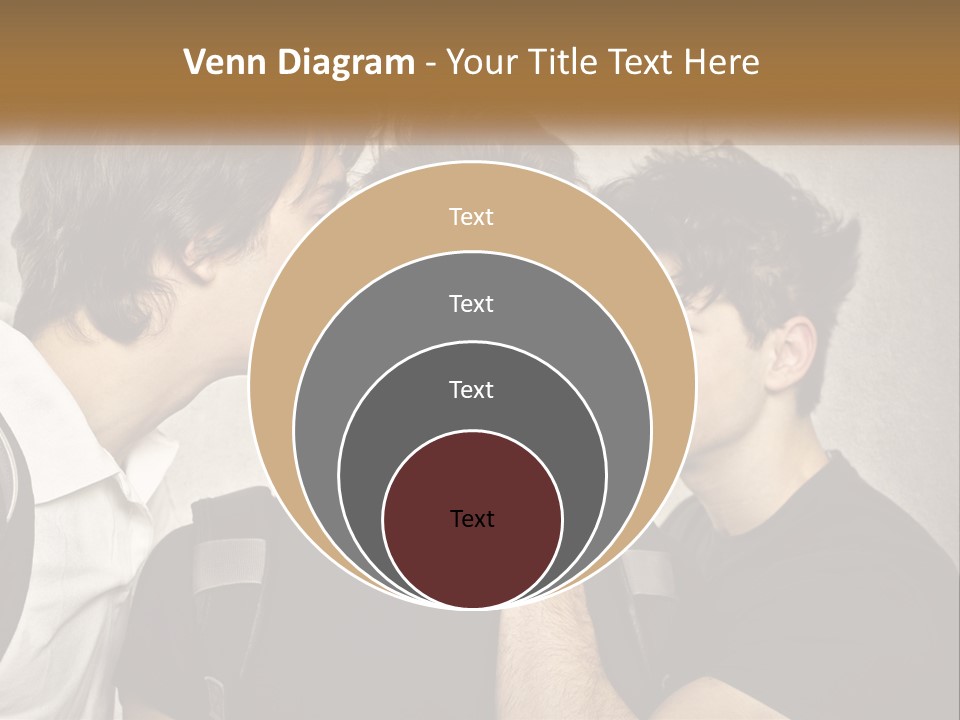 A Group Of Young Men Standing Next To Each Other PowerPoint Template