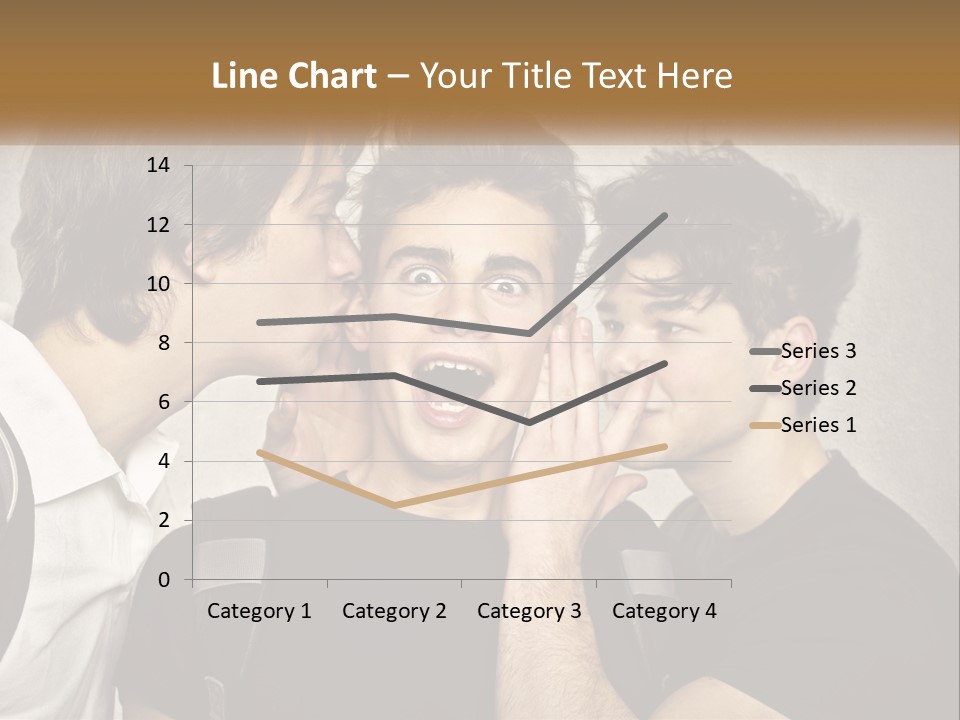 A Group Of Young Men Standing Next To Each Other PowerPoint Template