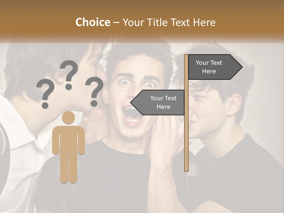 A Group Of Young Men Standing Next To Each Other PowerPoint Template