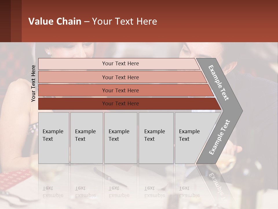 A Man And Woman Sitting At A Table With A Menu PowerPoint Template