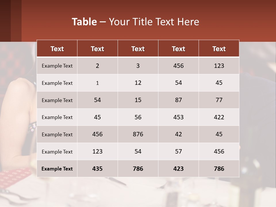 A Man And Woman Sitting At A Table With A Menu PowerPoint Template